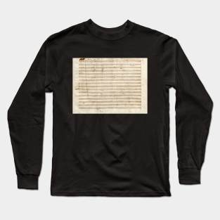 Beethoven | Symphony 5 | Original manuscript score Long Sleeve T-Shirt